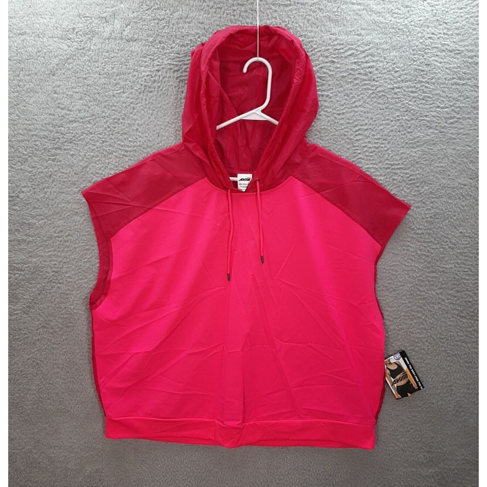 Avia Sweatshirt Womens 2XL XXL Pink Lightweight Hoodie Jogging Running Sports